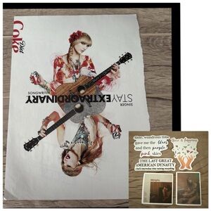TAYLOR SWIFT Genuine Print Ad Diet Coke Coca-Cola Swifties Singer +stickers